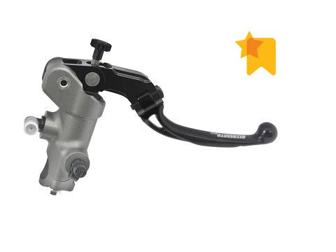 Radialer Hauptbremszylinder 19x18 mit kurzem Hebel SCHWARZ klappbar ACCOSSATO (BREMBO XR0.11.71)