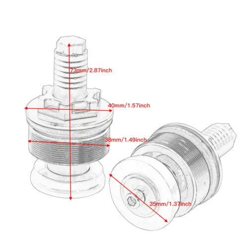 Preload Fork Cap Adjustable Bolts For Yamaha YZF-R25 2013-2018 YZF-R3 2015-2018
