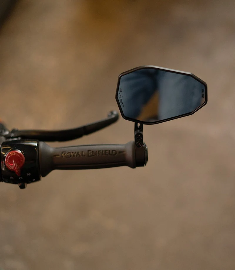 Kit Specchietti Bar End SHIELD con Adattatori per Royal Enfield