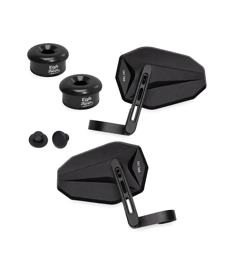 Kit Specchietti Bar End SHIELD con Adattatori per Guerrilla 450 / Himalayan 450