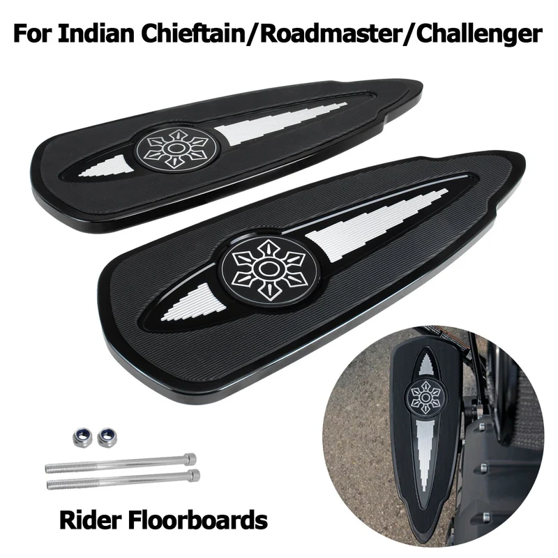 Rider Floorboards For Indian Chief Chieftain Challenger Dark Horse Roadmaster Pursuit