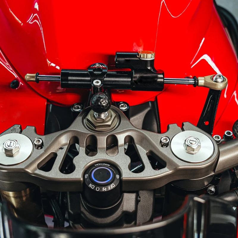CNC Steering Damper Linear Stabilizer Universal For Motorcycles Electric Scooter