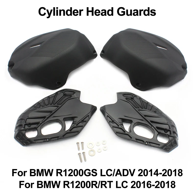 Cylinder Head Engine Cover Guards Protector For BMW R1200GS 14-18 R1200R 15-18