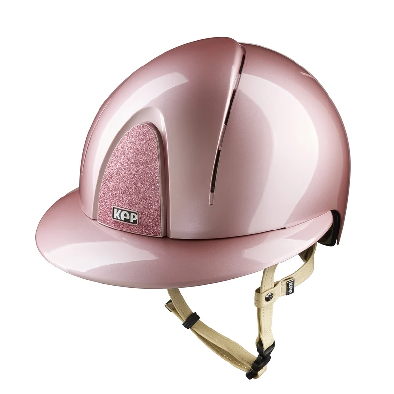 Riding Helmet Smart Nova Polish Polo Visor Star Pink