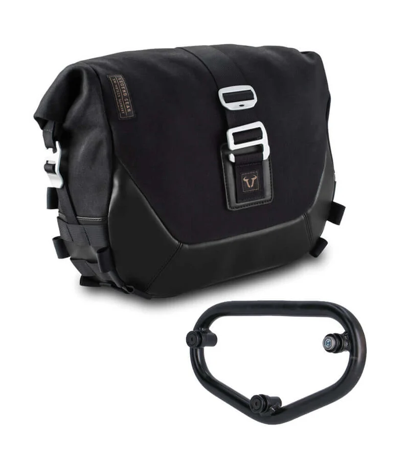 Borsa Sw Motech LC1 Black Edition + Telaio per Bear 650 - Lato Sinistro