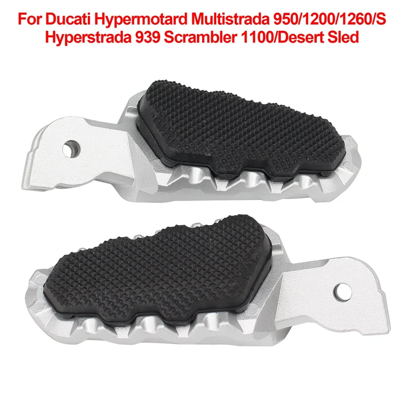 Footrests For Ducati Hypermotard Multistrada 950/1200/1260/S Hyperstrada 939 Scrambler 1100/Desert Sled Foot Pegs