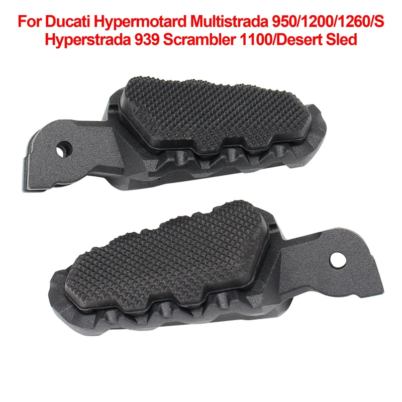 Footrests For Ducati Hypermotard Multistrada 950/1200/1260/S Hyperstrada 939 Scrambler 1100/Desert Sled Foot Pegs