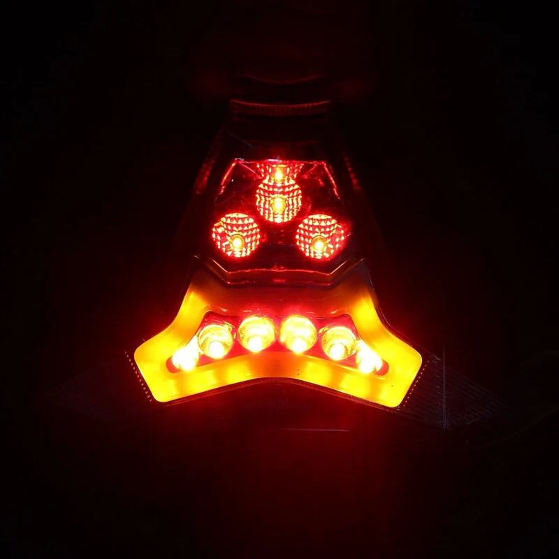Rear Brake Light Taillight For Kawasaki Z1000 Ninja ZX-10R ZX-10RR Turn Signals