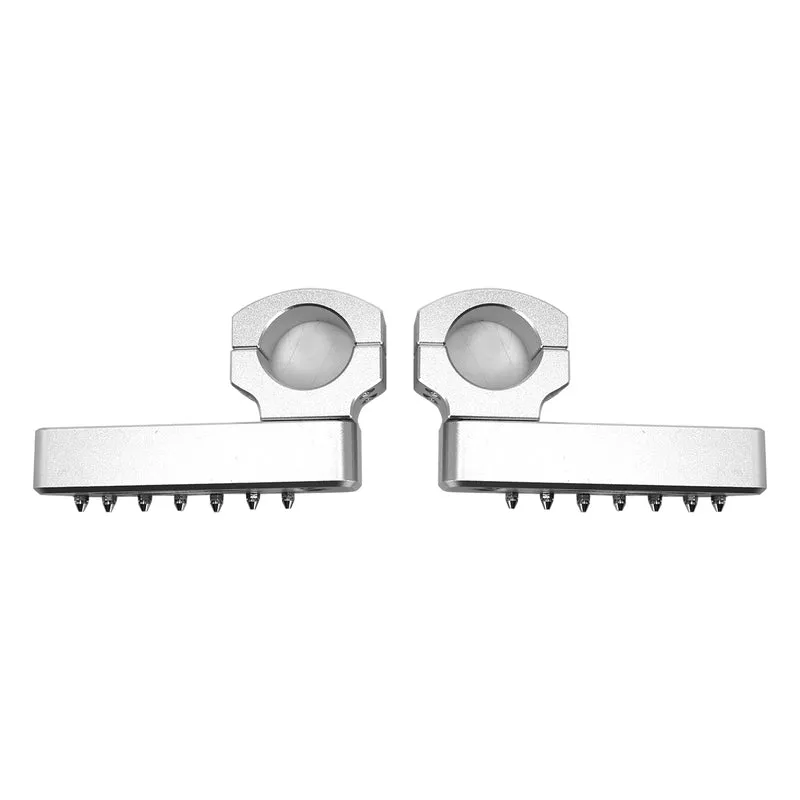 Universal Crash Bar Highway Footrest Foot Pegs Pedals 22-28mm Rotatable Aluminum