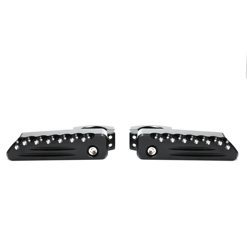 Universal Crash Bar Highway Footrest Foot Pegs Pedals 22-28mm Rotatable Aluminum