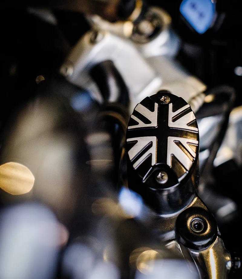 Kit Tappo Carter e Tappo Olio "Union Jack" per Royal Enfield 350cc