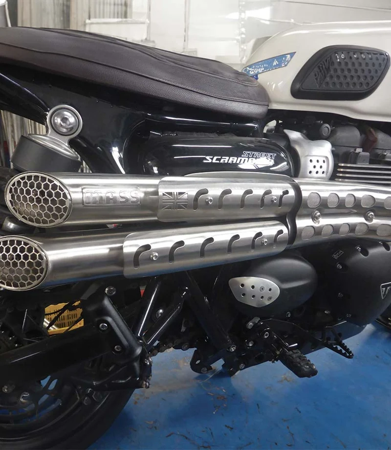 Scarico Alto Mohave Satinato per Scrambler 900 / Street Scrambler - Uk Style