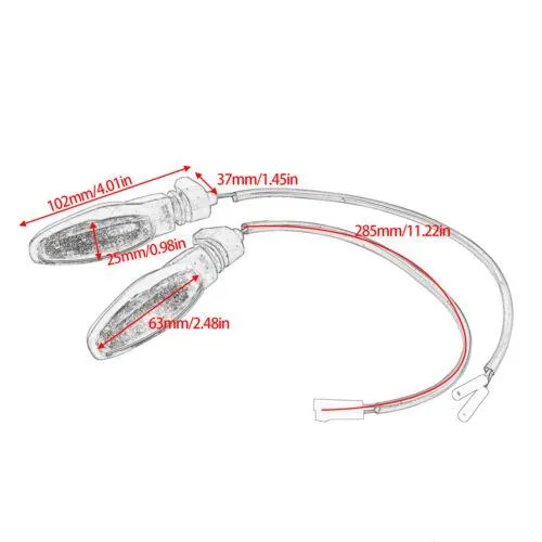LED Turn Signals Indicator For Triumph Daytona 675 Speed Street Triple Tiger 1050 800