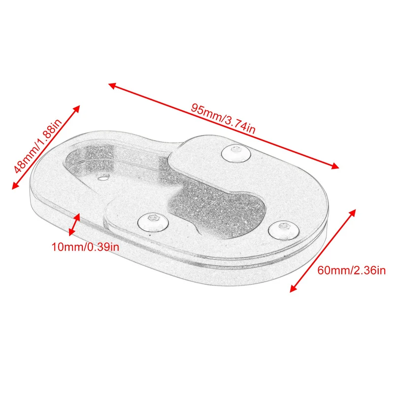 Kickstand Enlarge Pad For Harley Sportster S RH1250 S 21-22 Side Stand Extension