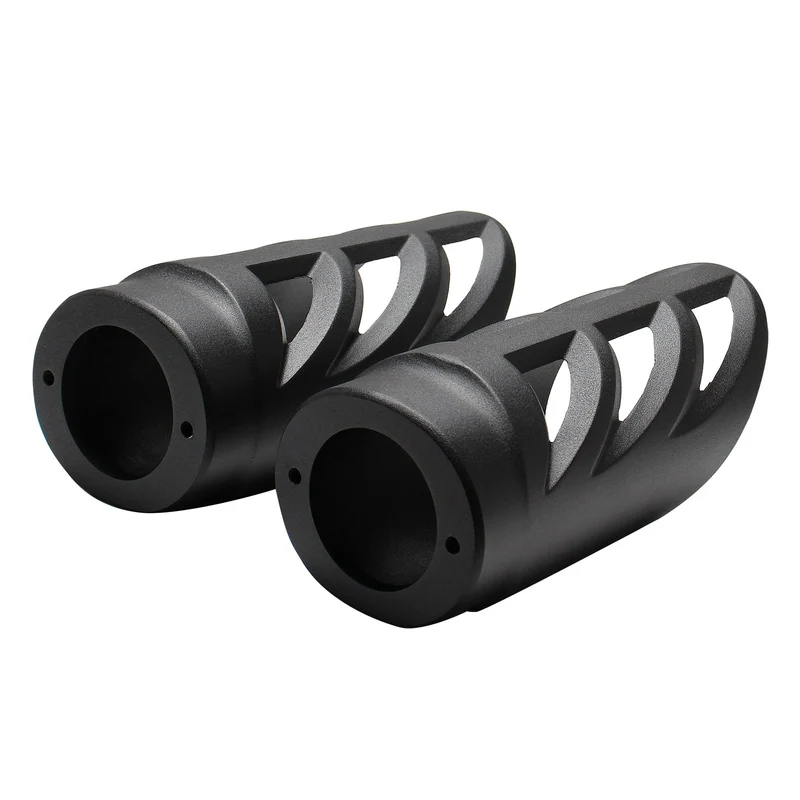 Chrome/Black Upper Fork Slider Covers For Harley Touring Models 1997-2017 Front Shocks
