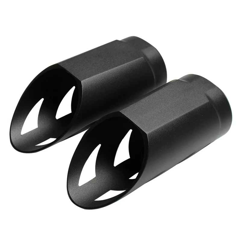 Chrome/Black Upper Fork Slider Covers For Harley Touring Models 1997-2017 Front Shocks