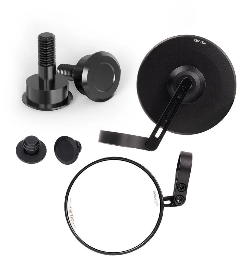 Kit Specchietti Bar End Slim con Adattatori BMW R12 (2024+) – Omologati ECE