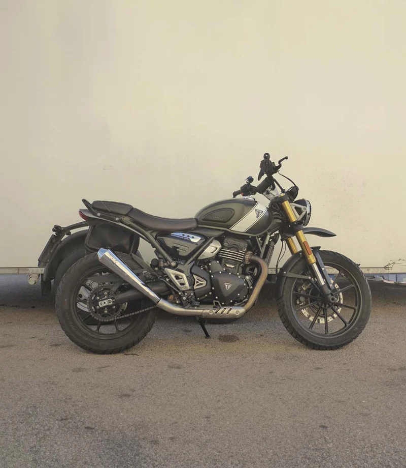 Scarico Slip-On Tromb Inox per Scrambler 400 X