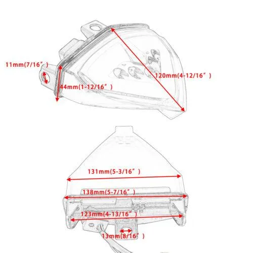 LED Taillight Integrated Turn Signal For Honda CB1000R/RA,CB600F,CBR600FA 09-15