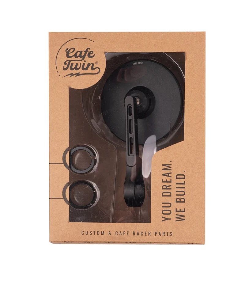 Kit Specchietti Bar End Slim con Adattatori e per Fantic Caballero - Cafe Twin