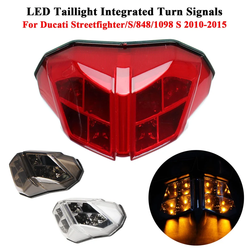 LED Taillight Integrated Turn Signal For Ducati Streetfighter/S/848/1098 S 10-15