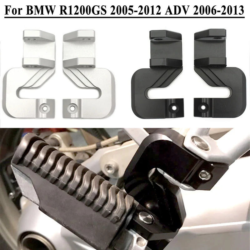 Passenger Footrest Relocation Lower Adapters For BMW R1200GS 2005-12/ADV 2006-13