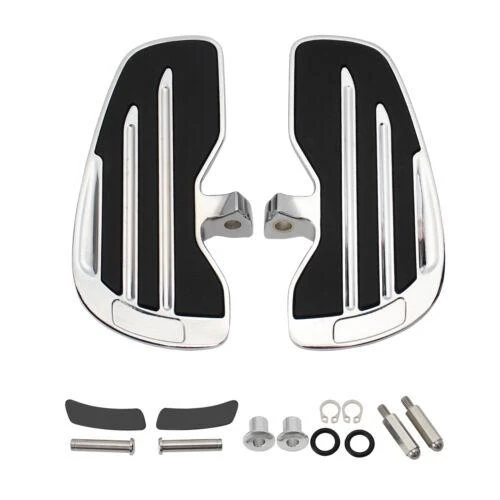 Rider Floorboards W/Rubber Inlays For Indian Scout Bobber Sixty Twenty Rogue