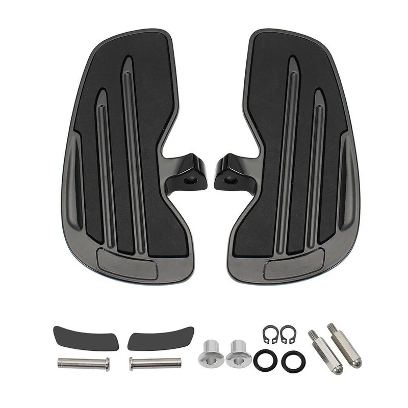 Rider Floorboards W/Rubber Inlays For Indian Scout Bobber Sixty Twenty Rogue
