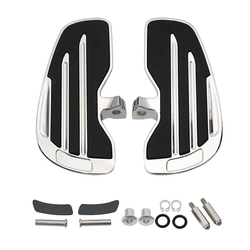 Rider Floorboards W/Rubber Inlays For Indian Scout Bobber Sixty Twenty Rogue