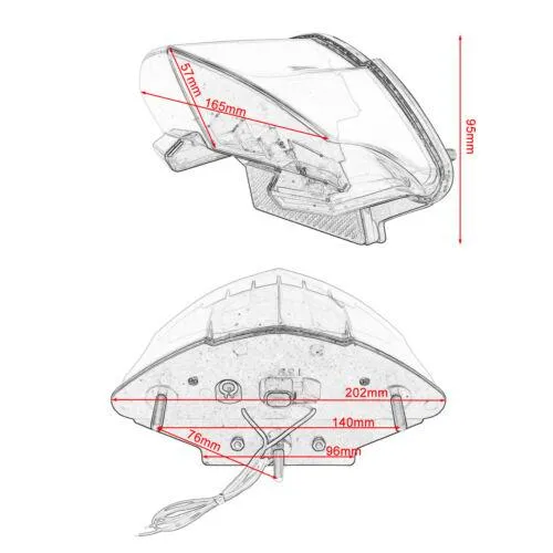 LED Taillight For BMW R1200GS/ADV F800R F800GT F800S/ST Brake Light Turn Signals