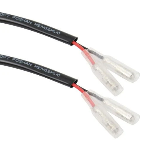 For Honda Turn Signals 2 Pin Plug Wire Adapter Indicator Bullet Connector Cable