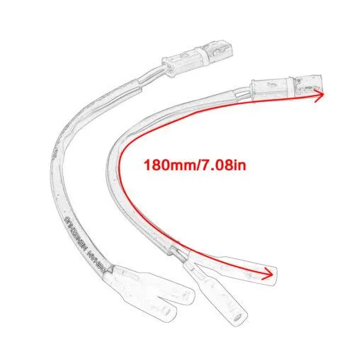 For BMW Turn Signals 2 Pin Plugs Wire Adapters Indicator Bullet Connectors Cable