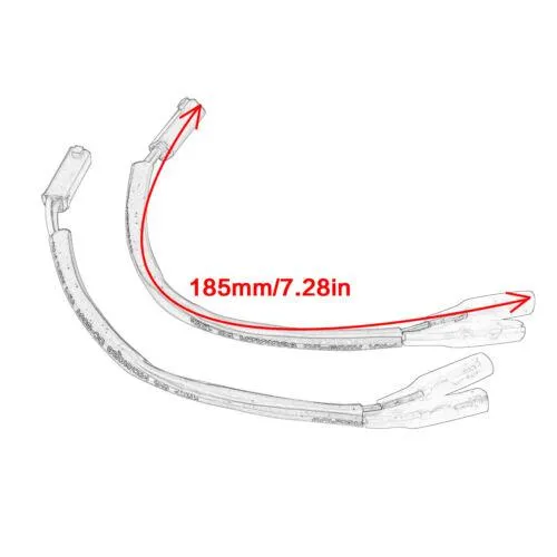 For Suzuki Turn Signals 2-Pin Plugs Wires Adapters Indicators Connectors Cables