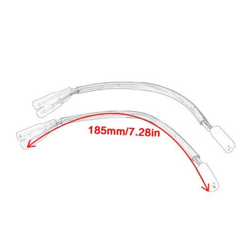 For Yamaha Turn Signals 2 Pin Plug Wire Adapter Indicator Bullet Connector Cable