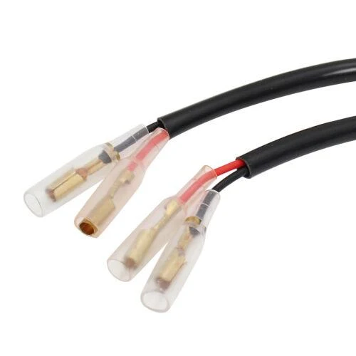 For Yamaha Turn Signals 2 Pin Plug Wire Adapter Indicator Bullet Connector Cable