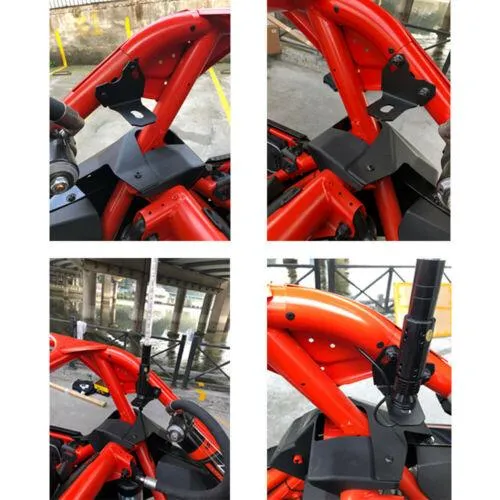 UTV Flag Mounts LED Whip Light Antenna Rear 5mm Brackets For Can Am Maverick X3