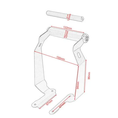 GPS Navigation Bracket For HONDA X-ADV 750 2017-20 22mm/12mm Mount Phone Holder