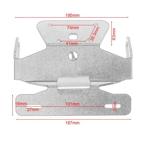 License Plate Holder For Kawasaki Ninja 250/300 Z250 Z300 Tail Tidy Fender Eliminator