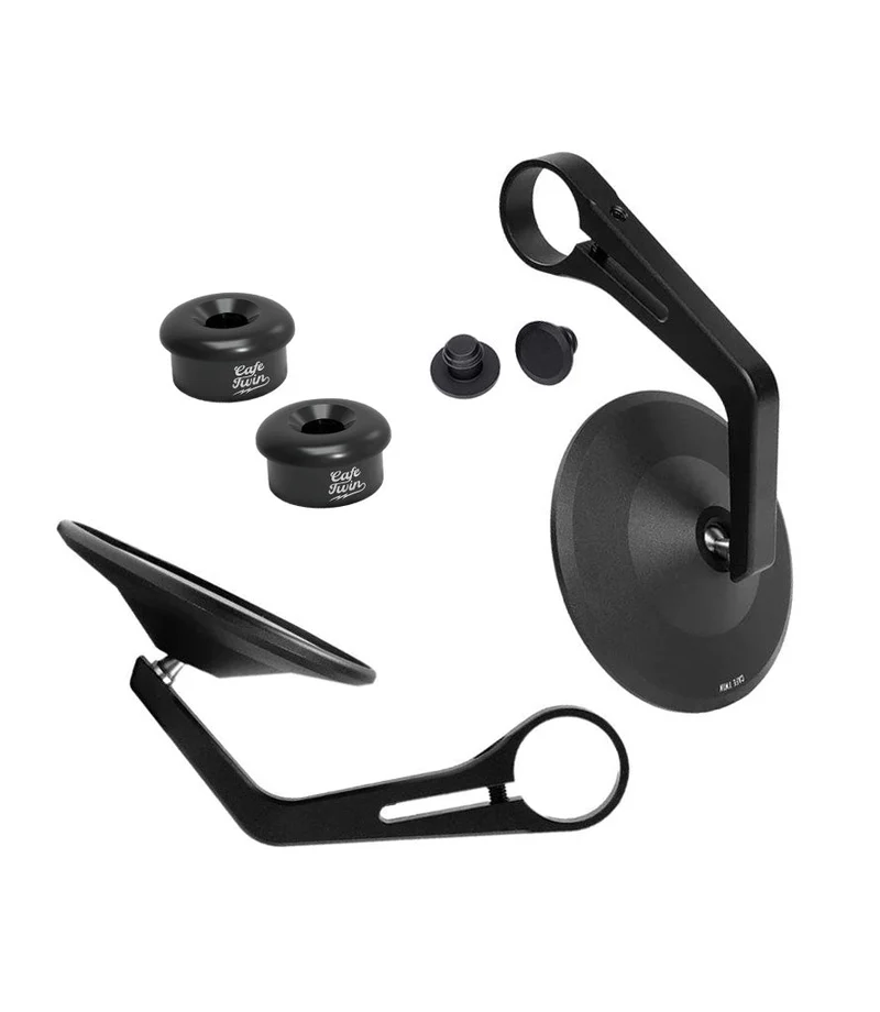 Kit Specchietti Bar End Rocker con Adattatori per Moto Guzzi V7 / V9