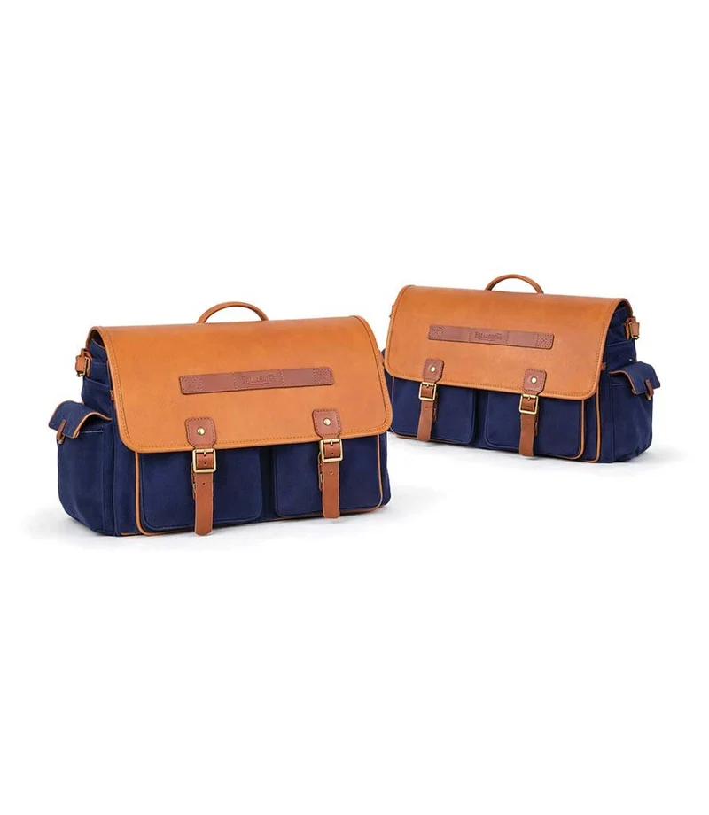 Kit Borse Laterali Expedition Blue e Tan