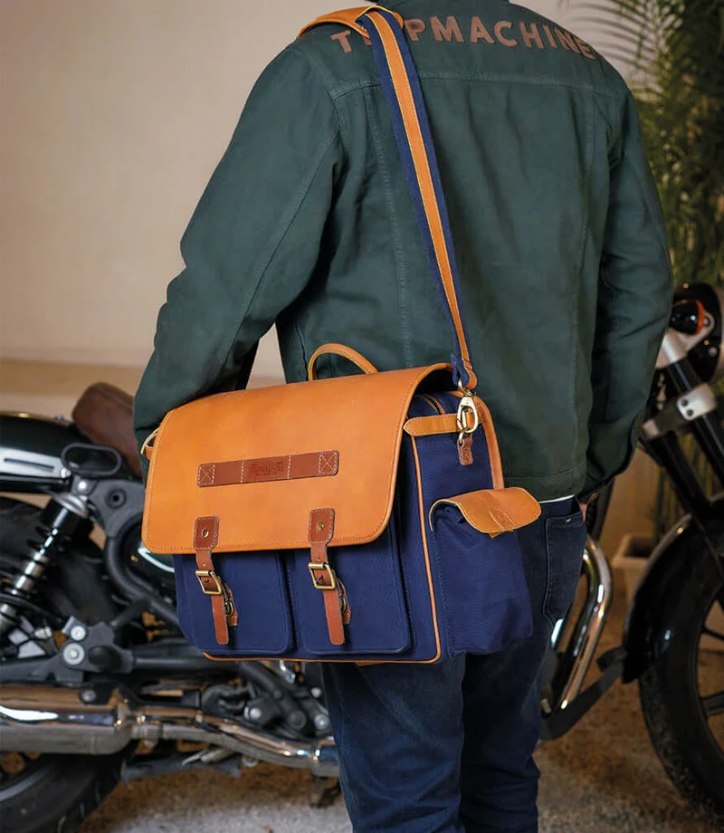 Borsa Laterale Expedition Blue - Destra