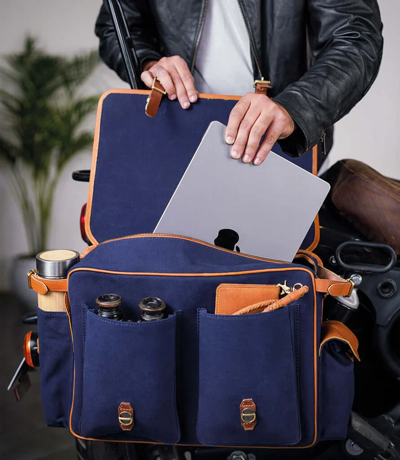 Borsa Laterale Expedition Blue - Destra