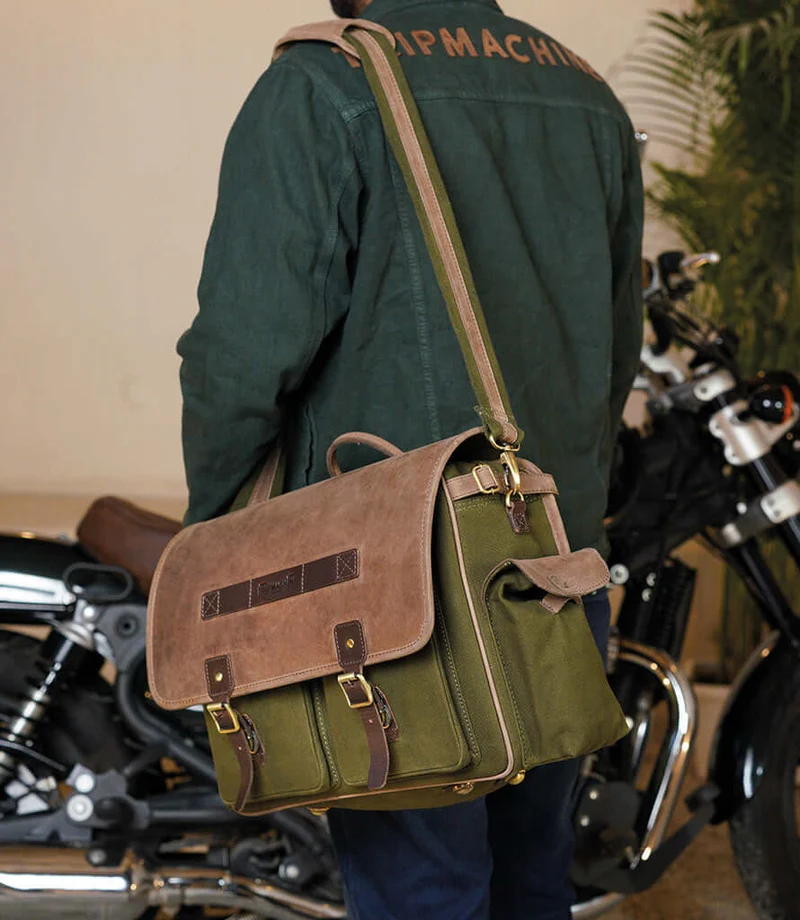 Borsa Laterale Expedition Verde - Destra