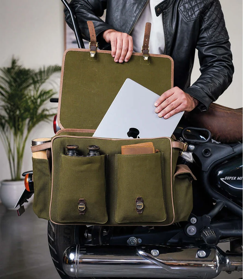 Borsa Laterale Expedition Verde - Destra