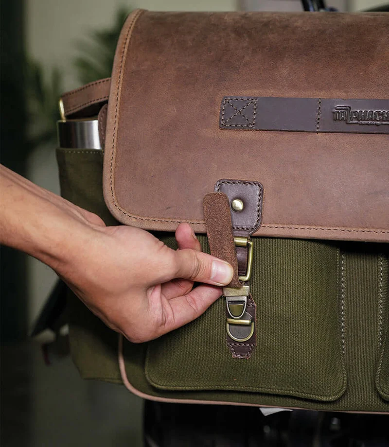 Borsa Laterale Expedition Verde - Destra