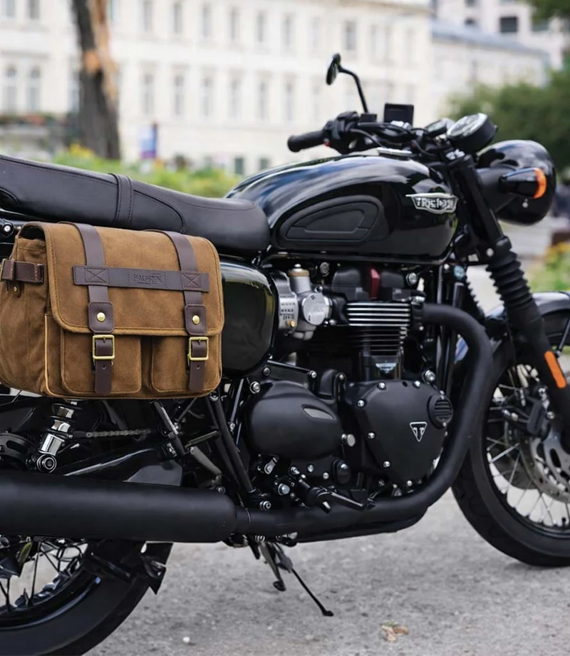 Coppia di Borse Expedition Marroni con Telai per Bonneville (dal 2016)