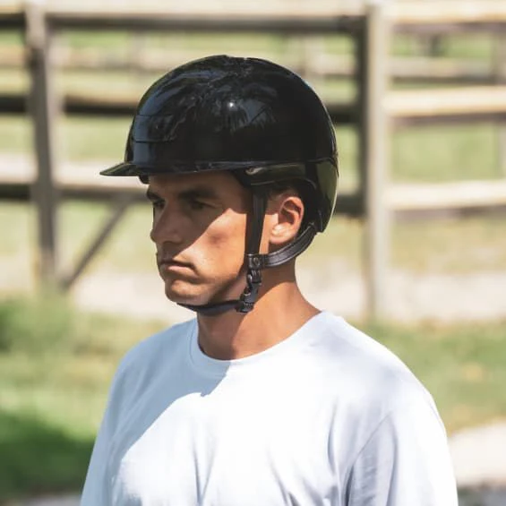 Riding Helmet Nemesi Shine Black