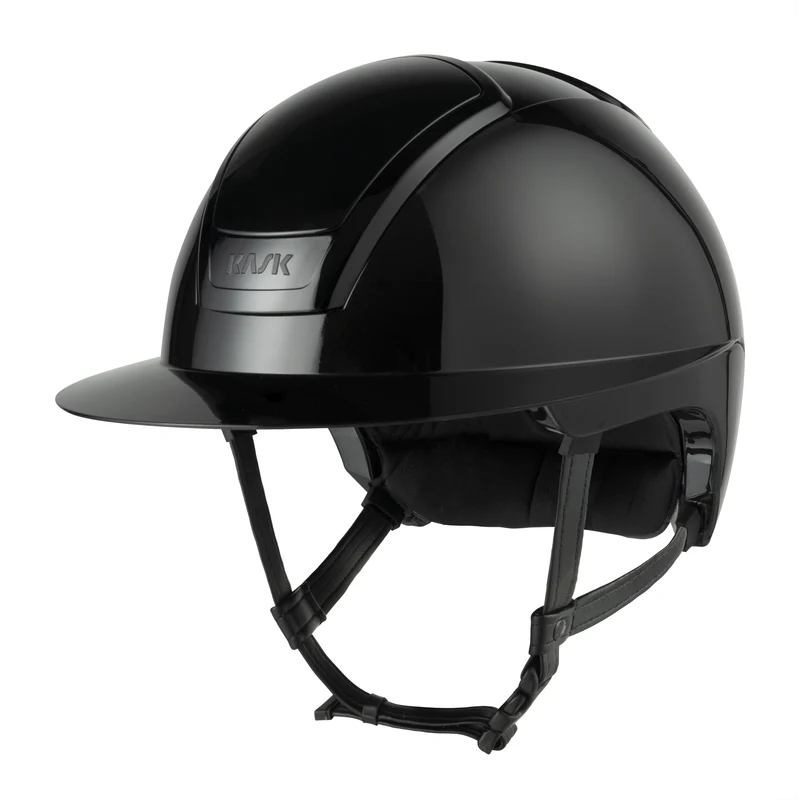 Riding Helmet Nemesi Wide Peak Shine Black