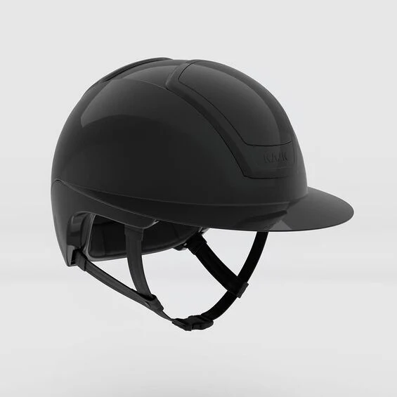 Riding Helmet Nemesi Wide Peak Shine Black