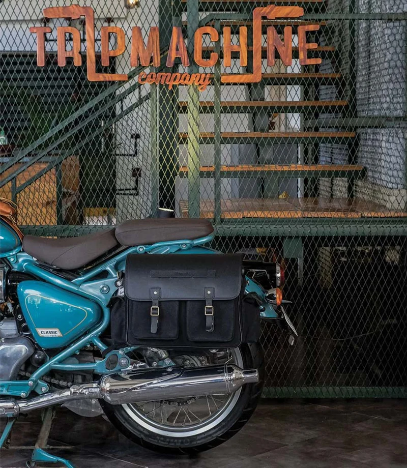 Coppia di Borse Expedition Nere con Telai per Classic 650